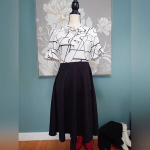 Bow Tie Neck Midi Dress